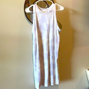 Purple tie dye dress